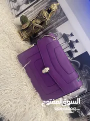  2 BVLGARI serpenti medium size, purple bag