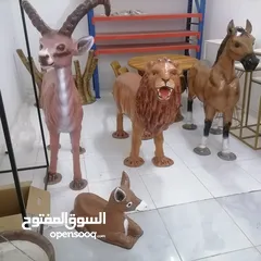  2 بيع وصنع مجسمات فيبر جالس بشتا انواعها