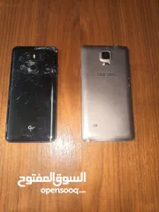  2 اربع هواتف مستعمله للقطع الشاشات خربانات السعر 200