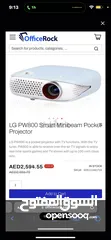  3 ‏LG PW800 Smart Minibeam Pocket Projector