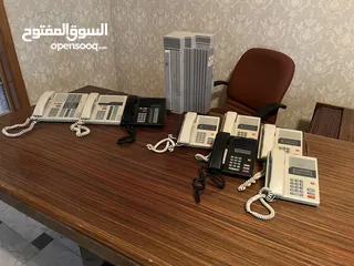  3 مقسم تلفونات ماركة Nortel Norstar صناعة أمريكية عدد 8 اجهزة مع شاشات بحال الجديد