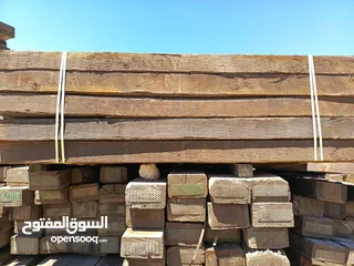  2 خشب سكة - تيك بورمي لاصحاب الونشات وشركات الباطون الاكواخ  البرك وديكورات المطاعم والمنتجعات المائية
