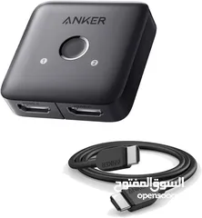  3 لتشغيل جهازين على نفس الشاشة  Anker 4K  HDMI Switch من 1الى 2