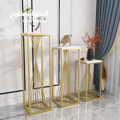  3 لأول مرّة في فلسطين الفخامة لبيتك بس من عندنا  طقم 3 طاولات ديكور فخمة بتصميم عصري