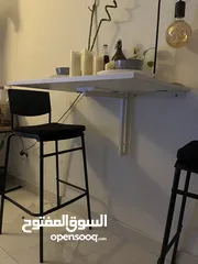  2 طاوله طعام مع 2 كرسي من ايكيا