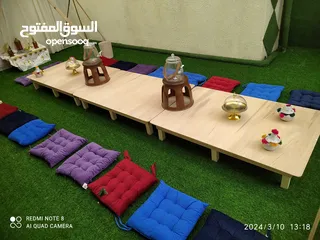  2 طاولات طعام أرضية