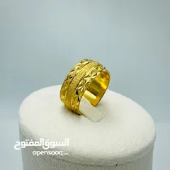  4 stainless gold-plated ring size (6/7/8)