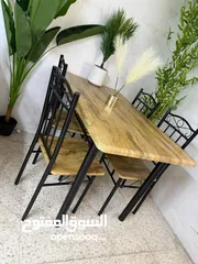  2 طاوله سفره مع اربع كرراسي