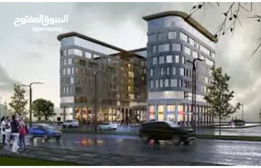  8 مكتب للبيع 30 متر بالعاصمة 30 متر يطل على سوق الدهب ومحطة المونوريل والمساحة الخضراء