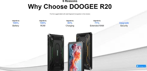  3 دودجي R20 تابلت غير قابل للكسر