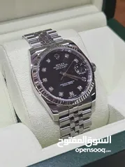  1 ROLEX 18K/SS DATEJUST 36MM CHARCOAL BLACK DIAMOND DIAL (BOX ONLY)