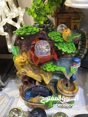  2 نافورة ماء مع اضاءة
