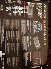  3 كرت شاشة  DDR3 2GB GT 610 ASUS