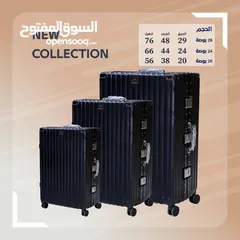  4 طقم شنط ثلاث قطع   حجم كبير  28 بوصة - عمق 29 - عرض 48 - طول 76حجم وسط  24 بوصة - عمق 24 - ال