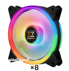  2 xigmatek zeus case  كيس كمبيوتر جيمنج معدني بالكامل مع 8 مراوح تبريد وكنترولر وريموت للتحكم بالاضاءة
