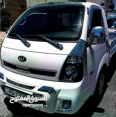  2 بكب كيا بنجو 2016 بحالة ممتازة استعمال قليل مع صندوق راكب فحص كامل للبيع كاش فقط