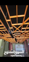  2 ديكور خشب سقف لمعرض كبير للبيع
