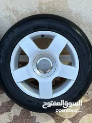  3 Audi Rims+tires In perfect condition/ جنطات اودي للبيع مع كوشوك