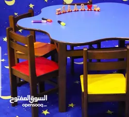  8 طاولات وكراسي اطفال للحضانات ورياض الأطفال مستورد نخب اول بمواصفات فاخرة وعالية الجودة بلاستيك مقوى