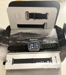  3 ساعة ابل الترا مع معصم لليد كاربون فايبر اصلي Apple Ultra with pure carbon fiber band