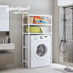  6 ستاند السيفون وستاند الغسالة توفروا من جديد وبسعر ولا في الأحلام 3 رفوف واسعة لوضع المنظفات، المناشف