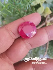  2 ياقوت روبي طبيعي