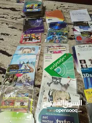  11 "مجموعة سي ديات "CDs " برامج كمبيوتر وللتصميم  وألعاب مستعملة بحالة ممتازة - بأسعار رائعة!"