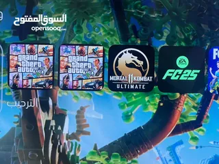 8 جهاز بلايستيشن  5 مع يدتين مع 12 لعبة  بسعر بس 1600 شيكل