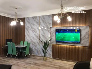  3 شقة مفروشة جديده بلكامل في عبدون قرب ديرتنا يتوفر جميع الخدمات بلمنطقه