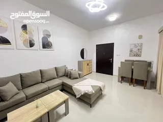  1 للإيجار الشهري أول ساكن شقة غرفة وصالة مفروشة في عجمان منطقة الجرف