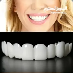 4 اسنان صناعية عدد اربع فك سفلي وعلوي
