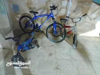  4 بسكليتات عدد 3للبيع   كاملات مرتبات وشغلات بسعر حرق