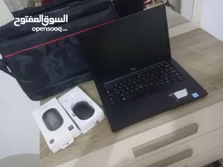  4 لابتوب DELL مستعمل بحالتي الوكاليالون الاسودالامع