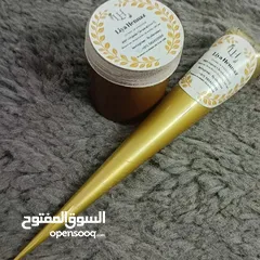  7 Organic Fresh Homemade Henna Cone & Henna Finger Dip Combo Long lasting Stay