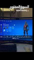  1 بيع حساب فورت فيه سكن بلاك نايت(شيطون) مع سكنات ورقصات كثيره الجاد يكلمني