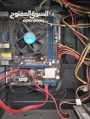  1 بي سي RGB مع مذربورد اسروك ومعالجين ورامات وبور سبلاي