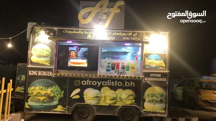  3 FOOD TRUCK FOR SALE WITH FULL OUTDOOR SETUP