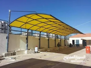  11 مظلات سيارات قوسية للكراجات المنزلية والمواقف العامة