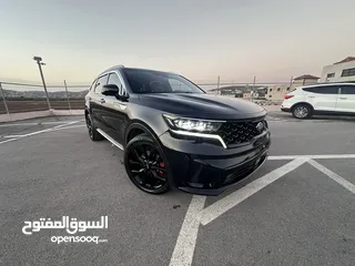  1 كايا سورينتو /2020 فل الفل  فتحة سقف بانوراما  2x4 ///200Hp  ديزل  2200cc  فل الفل مسكر بلاك