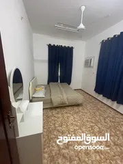  4 غرف مفروشه في منطقة الهمبار بصحار للايجار اليومي والشهري