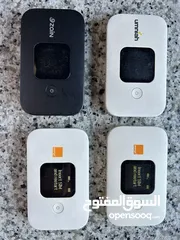  4 راوتر ماي فاي متنقل 4G مستعمل بحاله جيدة جداً  ( زين ، امنيه ، اورنج )