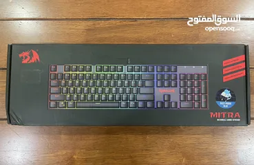  3 Redragon K551RGB MITRA RGB LED Backlit Mechanical Keyboard with Blue Switches