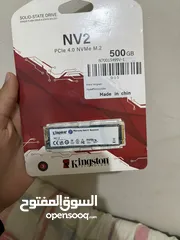  2 هارد SSD NV2 4.0 من كينجستون، 500 جيجا