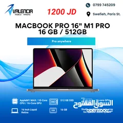  1 MacBook Pro 16" M1 Pro 16GB/512GB ماك بوك برو M1Pro انش 16