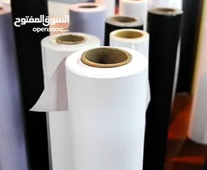  1 رولات بانر و فلكس مضاء تستخدم خلف الزخارف المضاءة من الخلف لدينا أحبار للطباعة و طابعات للقارمات