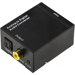  3 Analog to digital audio converter with 2xRCA to toslink and coax  Analog to digital audio converter