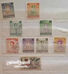  4 طوابع اصلية من كل بلدان العالم للبيع المستعجل الطابع ب دينار
