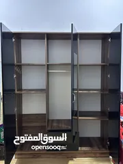  1 كنتور 3 بيبان بلون الاسود والصاجي