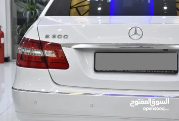  17 Mercedes Benz E300 ( 2013 Model ) in White Color GCC Specs