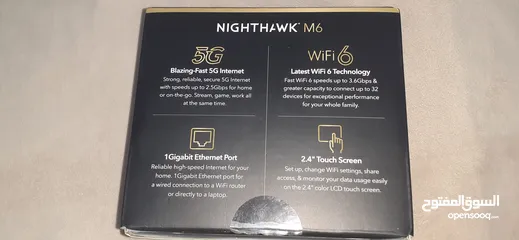  4 نت جير M6 بحالة ممتازة 5G جميع الشبكات